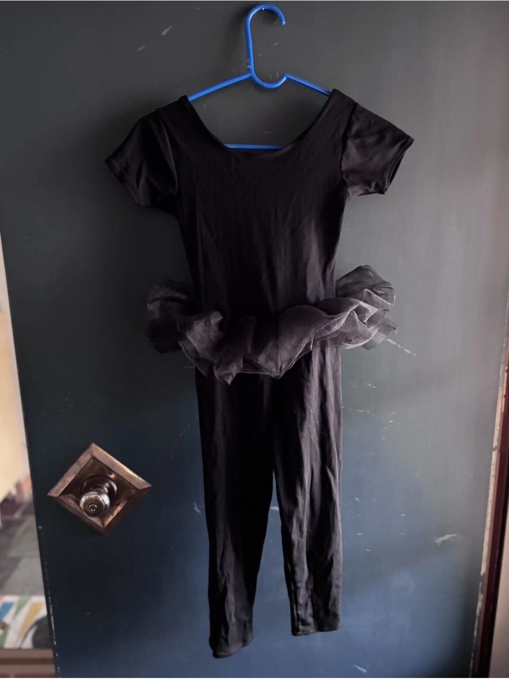 Vintage Jacques Moret girls Large 12/14 tutu leotard short sleeve jumpsuit 80s